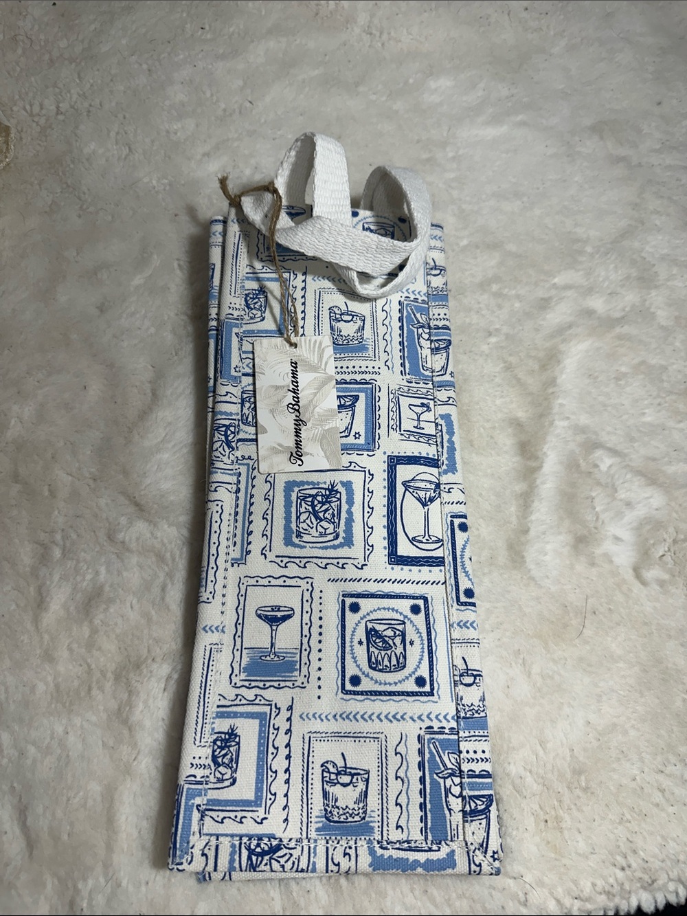 Tommy Bahama canvas wine bag